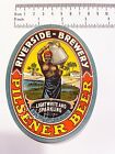 Old Beer Label Riverside Brewery Pilsner Beer
