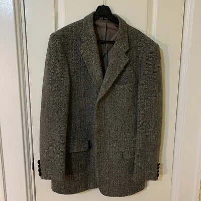 Harris Tweed Dunn & Co made in England men's vintage jacket coat size 38 - Image 1 of 4