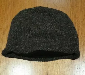 Handmade Nepal 100% Wool Thermal Tradie Warm Hat Unisex Winter Roll beanie 1 - Picture 1 of 17