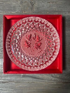 Waterford 8” Crystal ‘5 Golden Rings’ 1988 Christmas Plate in original box - Picture 1 of 1