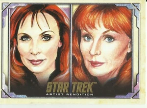 WOMEN OF STAR TREK ART & IMAGES-ARTIST RENDITION BEVERLY CRUSHER GOLD FOIL CARD - Picture 1 of 2