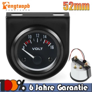 Universal LED Auto Voltmeter 12V Spannungsanzeige 8V bis 16V 52mm Beleuchtet NEU - Bild 1 von 17