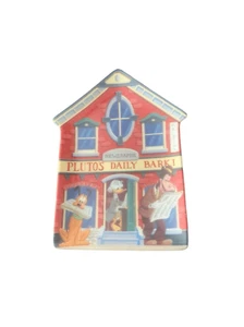 Vintage Retired Disney Pluto’s Daily Bark Mickey’s Village House Plaque - Picture 1 of 7