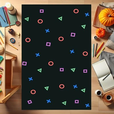 Arcade Stars Rug, Bowling Alley Carpet, Arcade Bar Carpet, Retro Rug, Arcade Rug - Image 1 of 4