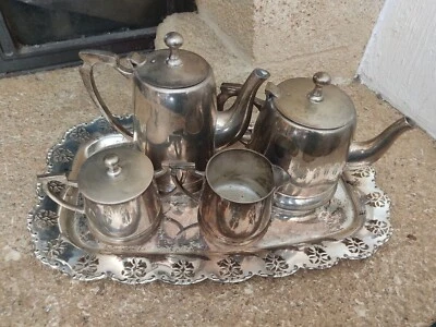 Service à Café / à Thé / Chocolatière Métal Argenté 2303 g Art de la Table - Photo 1/4