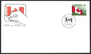 🍁Canada   #1191   "FLAG OVER FOREST"   Brand New  1989  First Day Cover - Picture 1 of 2