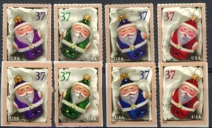 Santa Ornaments 2004 Complete Set 16 MNH Scott's 3883 to 3894 & 3883V to 3887V - Picture 1 of 2