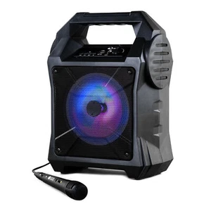 Máquina de Karaoke Bluetooth Portátil Luces de Fiesta Micrófanos Luz LED Altavoz Canciones MP3 - Imagen 1 de 12