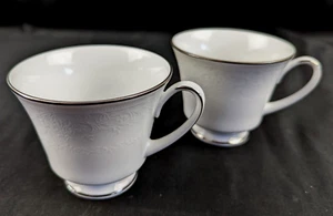 Noritake Fine Contemporary China, Enchanted Lace, (set of 2) Coffee/Tea Cups - Picture 1 of 6