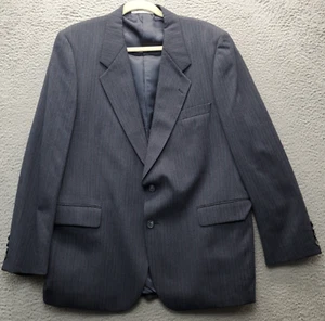 Yves Saint Laurent Blazer Jacket Mens Multi Pinstriped Notch Lapel Two Button - Picture 1 of 15