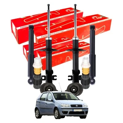 KIT 4 AMMORTIZZATORI COMPLETO CON TAMPONI FIAT PUNTO 188 + SUPPORTI ANTERIORI - Bild 1 von 4