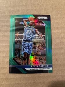 2018-19 Panini Prizm Green Prizm #235 Kevin Garnett NBA Legend TWolves - Imagen 1 de 2