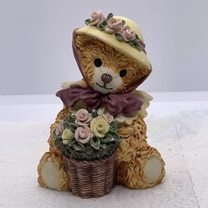Bainbridge Bear Collection Faye "Posing with Posies" Smiling Bear Figurine - Picture 1 of 6