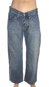 Armani Pantalone Jeans Uomo 47 W33 Eu43 M Medium Blu Chiaro Denim Indaco Dritto - Bild 1 von 6