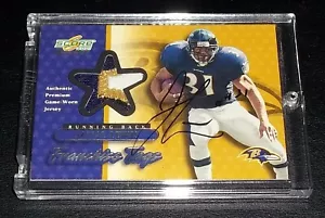 #/50 Game Worn Jersey Patch Jamal Lewis Auto 2001 Score Select Signed Autograph - Picture 1 of 5