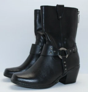 Millwaukee Clothing Company Women's Boots - Size 7.5 - Black - Biker Style - Picture 1 of 6