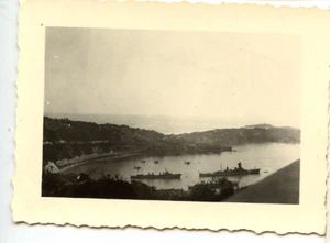 Paysage Toulon Mer Navire militaire - photo ancienne amateur an. 1940 - Picture 1 of 1