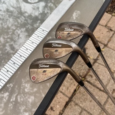 Titleist 2009 Vokey Spin Milled Wedge Set 52 56 60 Oil Can - Image 1 of 4