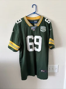 Camiseta deportiva Nike Green Bay Packers David Bakhtiari parche 100 temporadas NFL - XL para hombre - Imagen 1 de 5