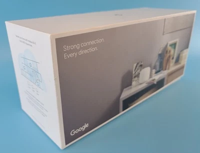 Google Nest WiFi GA00823-US WiFi 5 AC2200 Paquete de 3 SOLO DISPOSITIVOS de malla de doble banda Foto 1 de 4