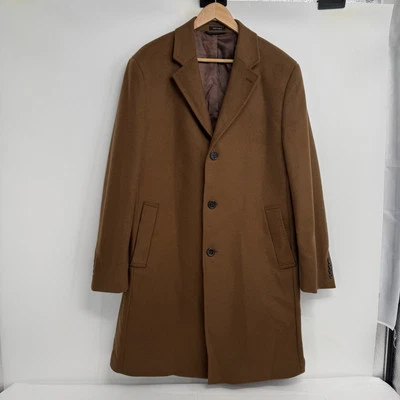 Ralph Lauren Black Label Men’s Wool Cashmere Over Coat Size 42R Dark Camel - Image 1 of 4