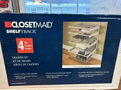 CLOSETMAID ShelfTrack 4 Tier Drawer Kit 27" x 21" x 17" - Image 1 of 4