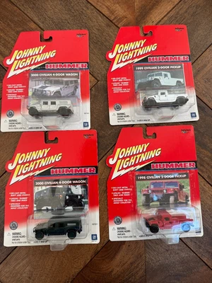 Johnny Lightning Hummer 4 Different Hummers to include the VHTF Green Hummer - Image 1 of 4
