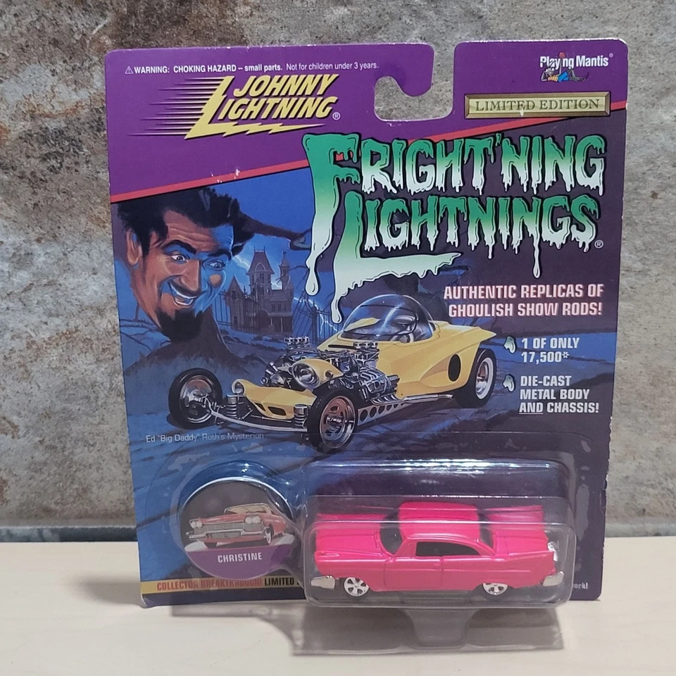Johnny Lightning Frightning Lightnings Hot Pink Christine 1 of 17 500 Unopened