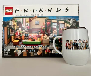 NEW IN BOX! LEGO Ideas: Central Perk #21319 AND LEGO FRIENDS Stainless Steel Mug - Picture 1 of 9