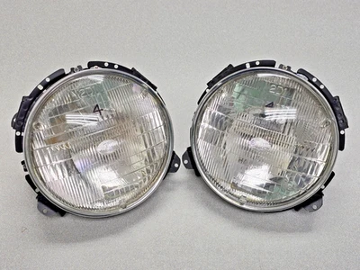 PAR DE FAROS DE HAZ SELLADO ORIGINALES RESTAURADOS PORSCHE 911 912E 930 SB3 68-86 #4 Foto 1 de 4