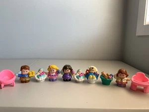 10 Little People Babies Dad Mom Toy Figures Strolller Baby In Bassinet Toddler - Picture 1 of 9