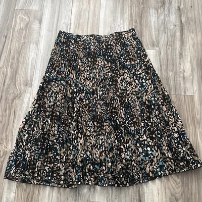 COTTON TRADERS Pleated Swish Midi Skirt BNWT Size 14-16 Elasticated Waist - Image 1 of 4