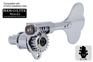 GOTOH GRL510C-9 Res-o-Lite Open Gear Bass Tuner Clover, Chrome, 3L x 2R - Picture 1 of 4