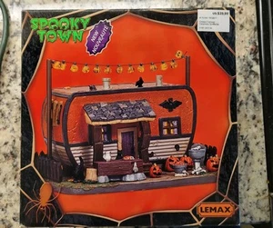 Lemax Creepy Camper -Spooky Town Holiday Village Lighted -Halloween Accent - Picture 1 of 5