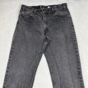 Jeans negros relajados de colección Levi's 517 para hombre 34x34 (se adapta a 32x33) pestaña naranja años 90 EE. UU. - Imagen 1 de 16