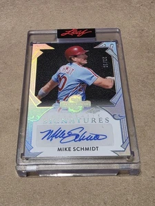 2025 Leaf Spectacular Signatures Holo Silver Mike Schmidt- AUTO 23/30 Autograph  - Picture 1 of 2