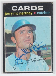 Autografiado 1971 Topps Jerry McNertney - Cardinals - Imagen 1 de 1