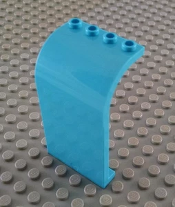 LEGO Medium Azure 3x4x6 Curved Wall Panel Piece - Picture 1 of 1