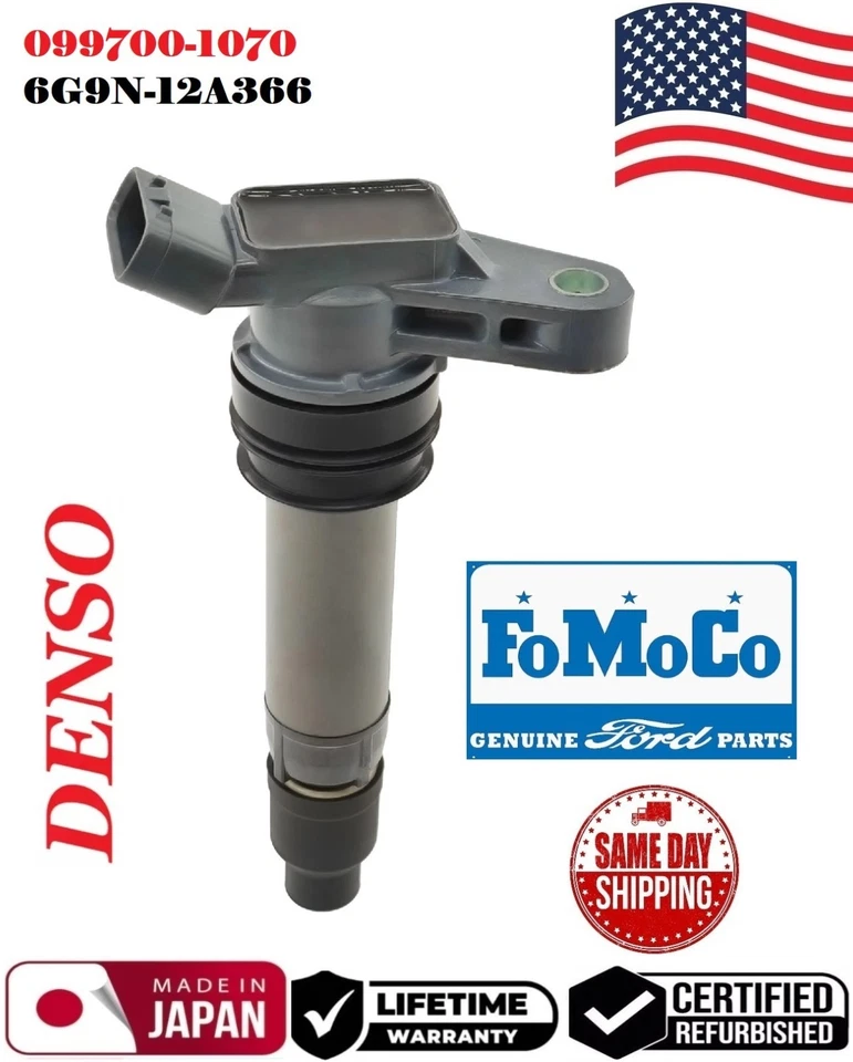 ✅ OEM SINGLE DENSO Ignition Coil For 2008-2012 LAND ROVER LR2 3.2L # 099700-1070 - Image 1 of 1