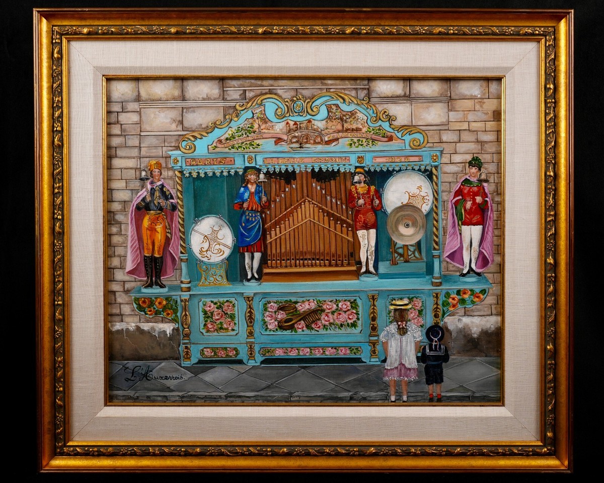 Vintage Framed French Original Oil on Canvas 