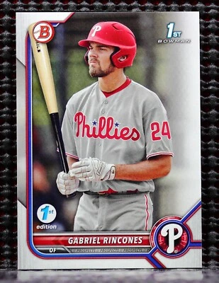 GABRIEL RINCONES  -  2022 BOWMAN DRAFT     1ST EDITION     #BD142 - Image 1 of 2