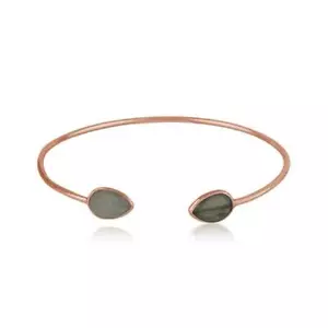Brazalete de plata esterlina piedras preciosas cumpleaños boho joyería regalo para mujer - Imagen 1 de 4