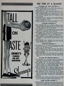 BIG BOY Tall Boy Shoney's Regional Original 1967 1/2 page Print Ad - Picture 1 of 7