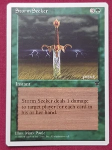 Magic The Gathering CHRONICLES STORM SEEKER green card MTG - Picture 1 of 2