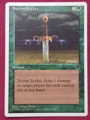 Magic The Gathering CHRONICLES STORM SEEKER green card MTG - Image 1 of 2