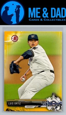 2017 Bowman #BP128 Luis Ortiz Prospects Yellow - Image 1 of 2