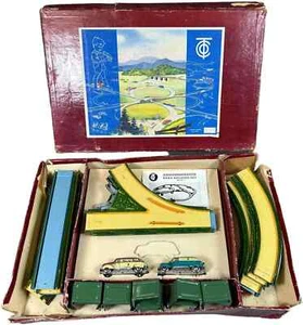 US Zone Tippco Tin Windup Road Race Set Large Toy & Box au-01 - Picture 1 of 9