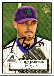 Jeff Bajenaru autographed baseball card (Diamondbacks) 2006 Topps 52 Rookie #56