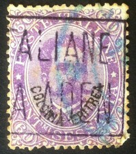 Regno Colonie Eritrea 1893 Effigie di Umberto I 60c sovrastampato - annullo Aden