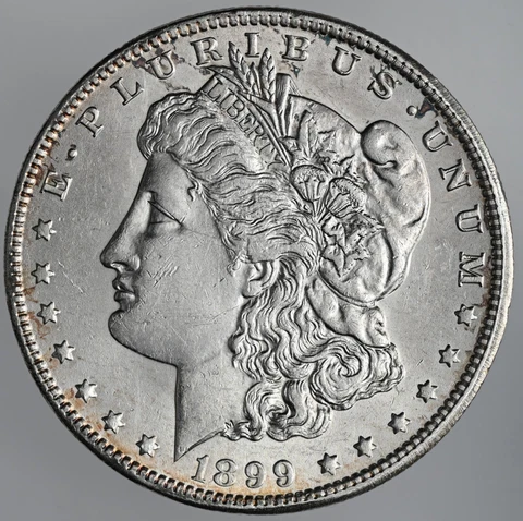 1899-O $1 MORGAN SILVER DOLLAR  AU+ CONDITION    (230714-001) Cover